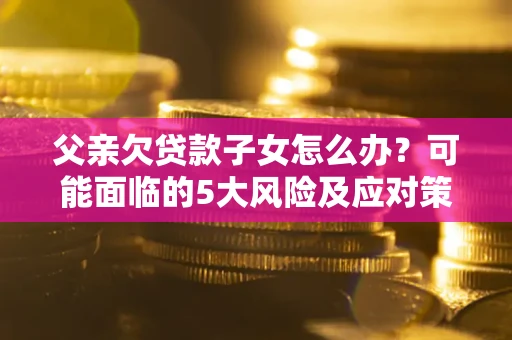 北京父亲欠贷款子女怎么办？可能面临的5大风险及应对策略