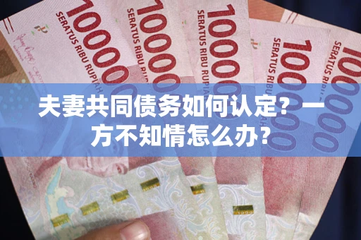 北京夫妻共同债务如何认定？一方不知情怎么办？