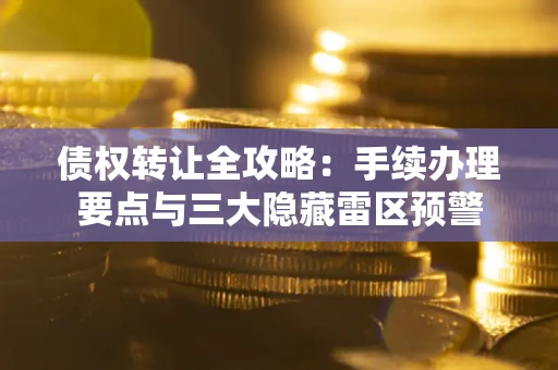 北京债权转让全攻略：手续办理要点与三大隐藏雷区预警
