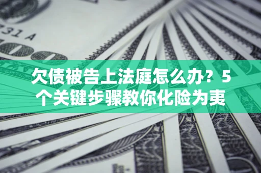北京欠债被告上法庭怎么办？5个关键步骤教你化险为夷