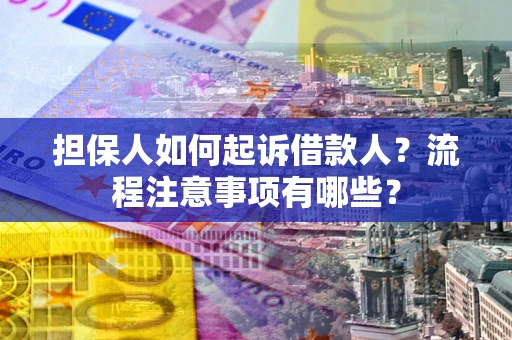 北京担保人如何起诉借款人？流程注意事项有哪些？